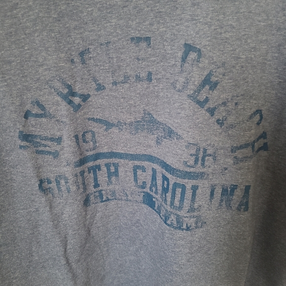 (105) Myrtle Beach Men's Short Sleeve T-Shirt, Size: Large Color: Blue - Picture 2 of 3